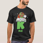 Monogram gepersonaliseerd met de naam Familie Kers T-shirt (Voorkant)