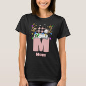 Monogram gepersonaliseerd met de naam Pink Christm T-shirt (Voorkant)