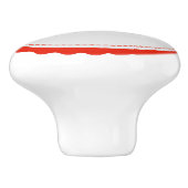 Monogram gepersonaliseerd Modern #6 Keramische Knop (Zijkant)