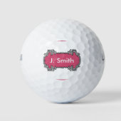 Monogram Gepersonaliseerd Ontwerp Golfcadeau Golfballen (Voorkant)