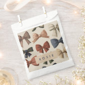 Monogram Gepersonaliseerd Retro  Boogpatroon Bedankzakje (Geknipt)