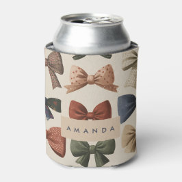 Monogram Gepersonaliseerd Retro  Boogpatroon Blikjeskoeler