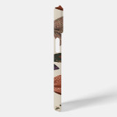 Monogram Gepersonaliseerd Retro  Boogpatroon Case-Mate iPhone Case (Achterkant / Rechts)