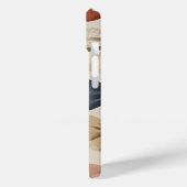 Monogram Gepersonaliseerd Retro  Boogpatroon Case-Mate iPhone Case (Achterkant / Links)