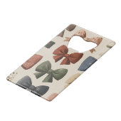 Monogram Gepersonaliseerd Retro  Boogpatroon Creditkaart Flessenopener (Achterkant Gekanteld)