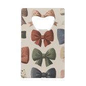 Monogram Gepersonaliseerd Retro  Boogpatroon Creditkaart Flessenopener (Achterkant)