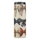 Monogram Gepersonaliseerd Retro  Boogpatroon Thermosbeker (Achterkant)