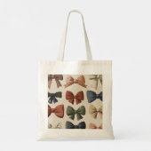 Monogram Gepersonaliseerd Retro  Boogpatroon Tote Bag (Achterkant)