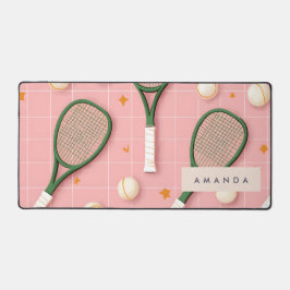 Monogram Gepersonaliseerd Retro Tennis Racket Patr Bureaumat