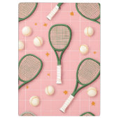 Monogram Gepersonaliseerd Retro Tennis Racket Patr Klembord (Achterkant)