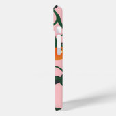 Monogram gepersonaliseerd retro tomaat wijnpatroon Case-Mate iPhone case (Achterkant / Links)