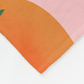 Monogram gepersonaliseerd retro tomaat wijnpatroon fleece deken (Hoek)