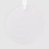 Monogram gepersonaliseerd roze acryl Ornament (achterkant)