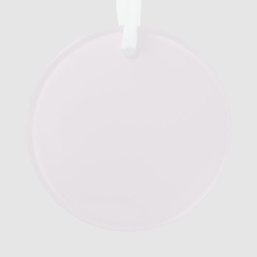 Monogram gepersonaliseerd roze acryl Ornament (achterkant)