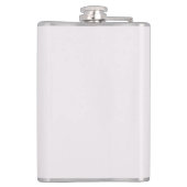 Monogram gepersonaliseerd roze Initiaal & naamkolf Heupfles (Achterkant)