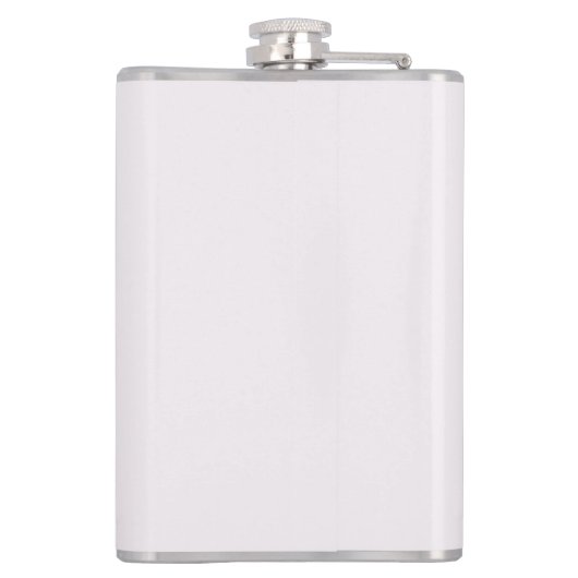 Monogram gepersonaliseerd roze Initiaal & naamkolf Heupfles (Achterkant)