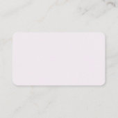 Monogram gepersonaliseerd roze Visitekaartje (Achterkant)