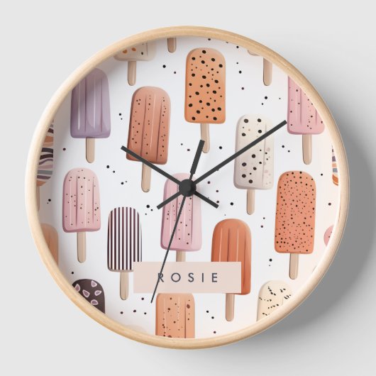 Monogram Gepersonaliseerd Schattige Popsicle Patro (Voorkant)
