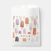 Monogram Gepersonaliseerd Schattige Popsicle Patro Bedankzakje (Voorkant)