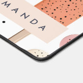 Monogram Gepersonaliseerd Schattige Popsicle Patro Bureaumat (Hoek)