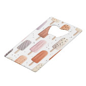 Monogram Gepersonaliseerd Schattige Popsicle Patro Creditkaart Flessenopener (Achterkant Gekanteld)