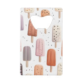 Monogram Gepersonaliseerd Schattige Popsicle Patro Creditkaart Flessenopener (Achterkant)