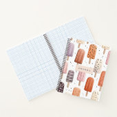 Monogram Gepersonaliseerd Schattige Popsicle Patro Notitieboek (Binnen)