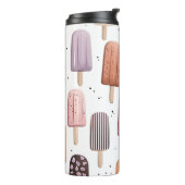 Monogram Gepersonaliseerd Schattige Popsicle Patro Thermosbeker (Gedraaid links)