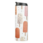 Monogram Gepersonaliseerd Schattige Popsicle Patro Thermosbeker (Geroteerd rechts)