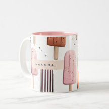 Monogram Gepersonaliseerd Schattige Popsicle Patro