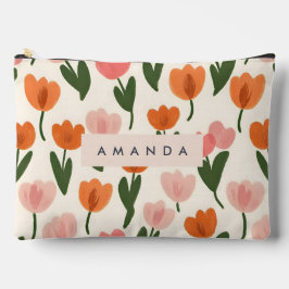 Monogram Gepersonaliseerd Schattige Spring Tulip P Etui