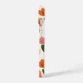 Monogram Gepersonaliseerd Schattige Spring Tulip P iPhone 15 Case (Linkerkant)