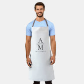 Monogram gepersonaliseerd Schort (Gedragen)