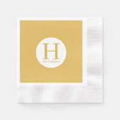 Monogram gepersonaliseerd servet (Voorkant)