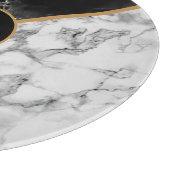 Monogram Gepersonaliseerd Snijplankmarmer Snijplank (Hoek)