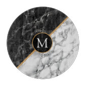 Monogram Gepersonaliseerd Snijplankmarmer Snijplank (Voorkant)