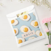 Monogram Gepersonaliseerd Sunny Side Up Egg Patroo Bedankzakje (Gezegeld)