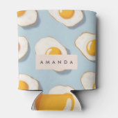 Monogram Gepersonaliseerd Sunny Side Up Egg Patroo Blikjeskoeler (Achterkant)