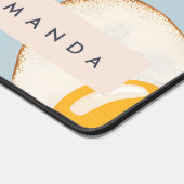 Monogram Gepersonaliseerd Sunny Side Up Egg Patroo Bureaumat (Hoek)