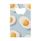 Monogram Gepersonaliseerd Sunny Side Up Egg Patroo Creditkaart Flessenopener (Achterkant)