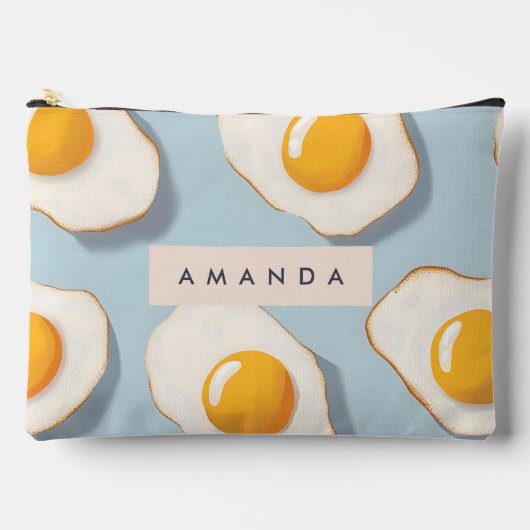 Monogram Gepersonaliseerd Sunny Side Up Egg Patroo Etui (Voorkant)