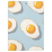 Monogram Gepersonaliseerd Sunny Side Up Egg Patroo Klembord (Achterkant)