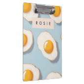 Monogram Gepersonaliseerd Sunny Side Up Egg Patroo Klembord (Rechts)