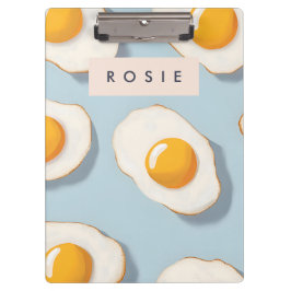Monogram Gepersonaliseerd Sunny Side Up Egg Patroo Klembord