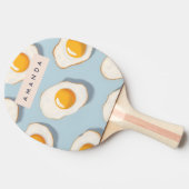 Monogram Gepersonaliseerd Sunny Side Up Egg Patroo Tafeltennisbatje (Zijkant)