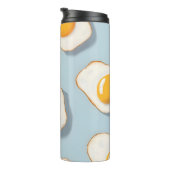 Monogram Gepersonaliseerd Sunny Side Up Egg Patroo Thermosbeker (Geroteerd rechts)