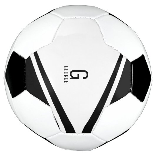 Monogram gepersonaliseerd Voetbal (Gedraaid)
