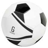 Monogram gepersonaliseerd Voetbal (Drie kwart)