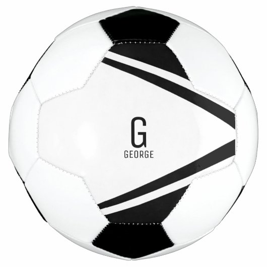 Monogram gepersonaliseerd Voetbal (Voorkant)