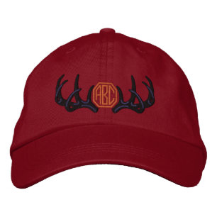 Monogram gepersonaliseerd White Tail Deer Antlers Geborduurde Pet
